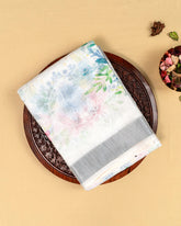 SC3971 - Linen Digital Print With Full Embroidery